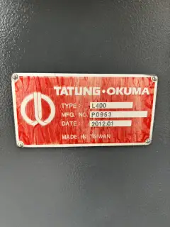 Used Dainichi Okuma GENOS L400 CNC Lathe with OSP-P200LA-R photo 3