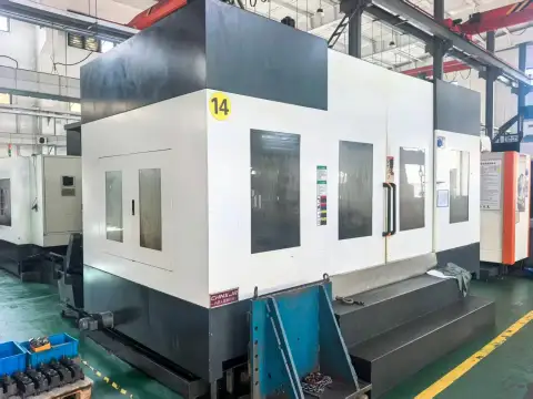 Fresadora de columna móvil LGMazak 1814 usada con Mitsubishi M 80