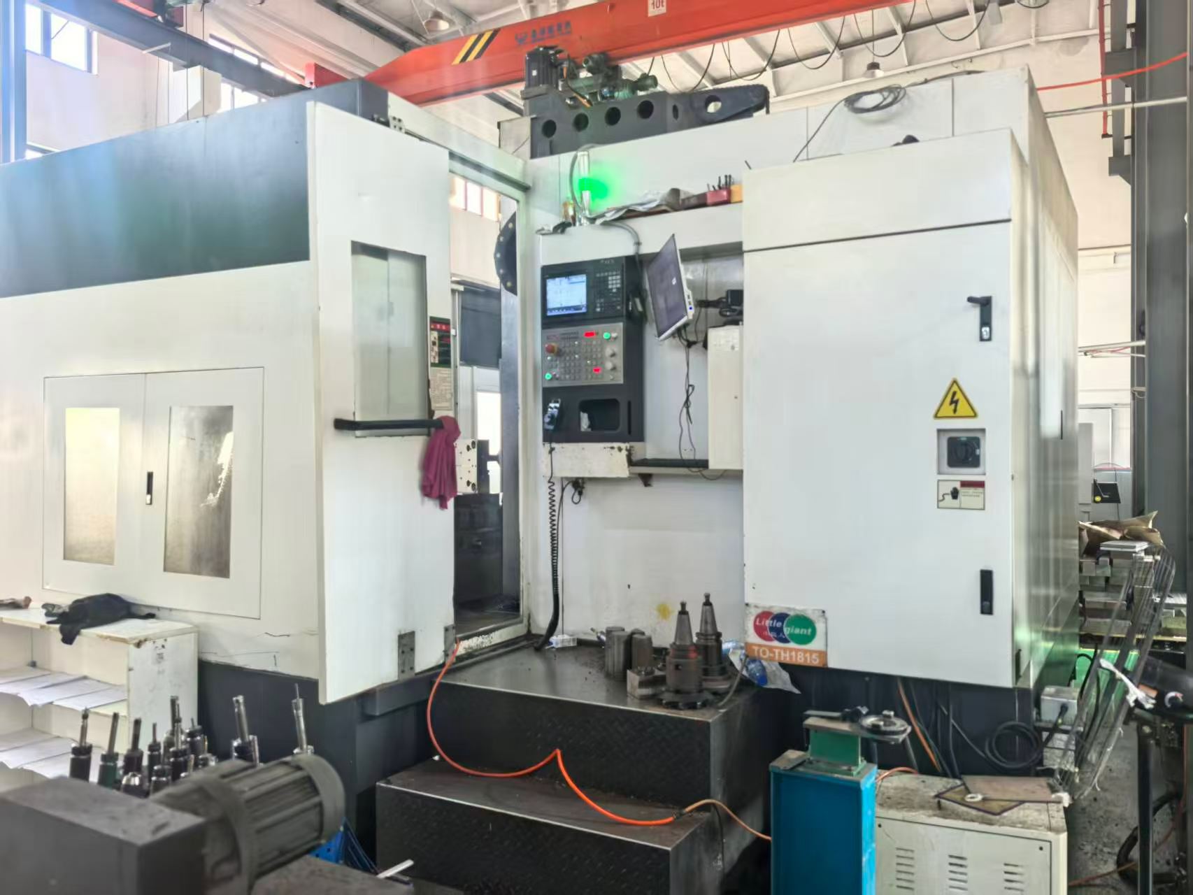 Used Xiaojuren 1814 Moving Column Milling Machine with Mitsubishi M 80 photo 6