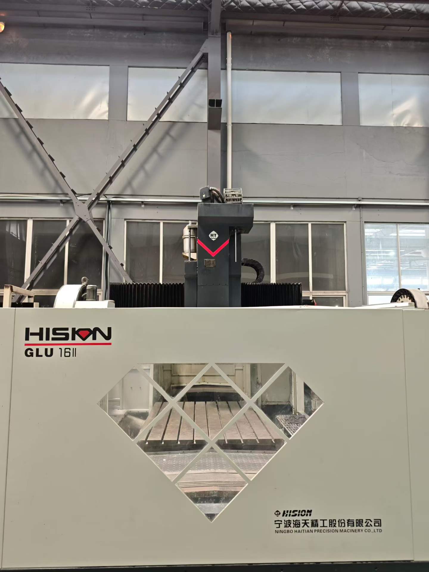 Used Haitian Precision GLU-16 IIX 20 Gantry Machining Center with Fanuc MF-Plus photo 3