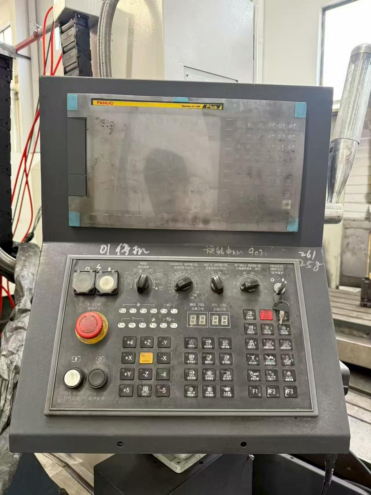 Used Ta Chiao MH-1000 Single-Station Horizontal Machining Center with Fanuc MF Plus photo 3