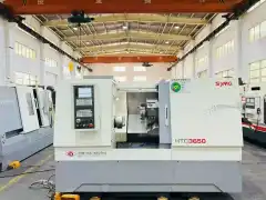 Used Shenyang HTC 3650 Slant-Bed CNC Lathe with GSK 988 TA photo 2