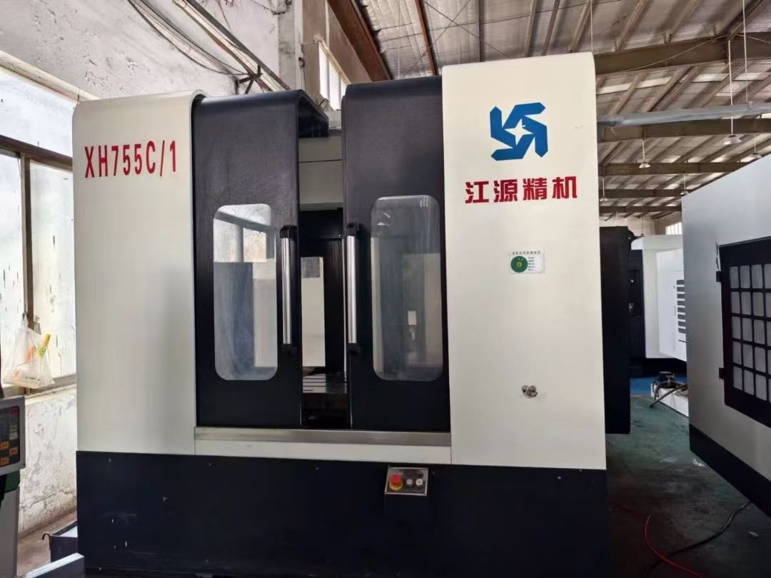 Used Jiangyuan 500 Dual-Station Horizontal Machining Center with FANUC MF photo 2