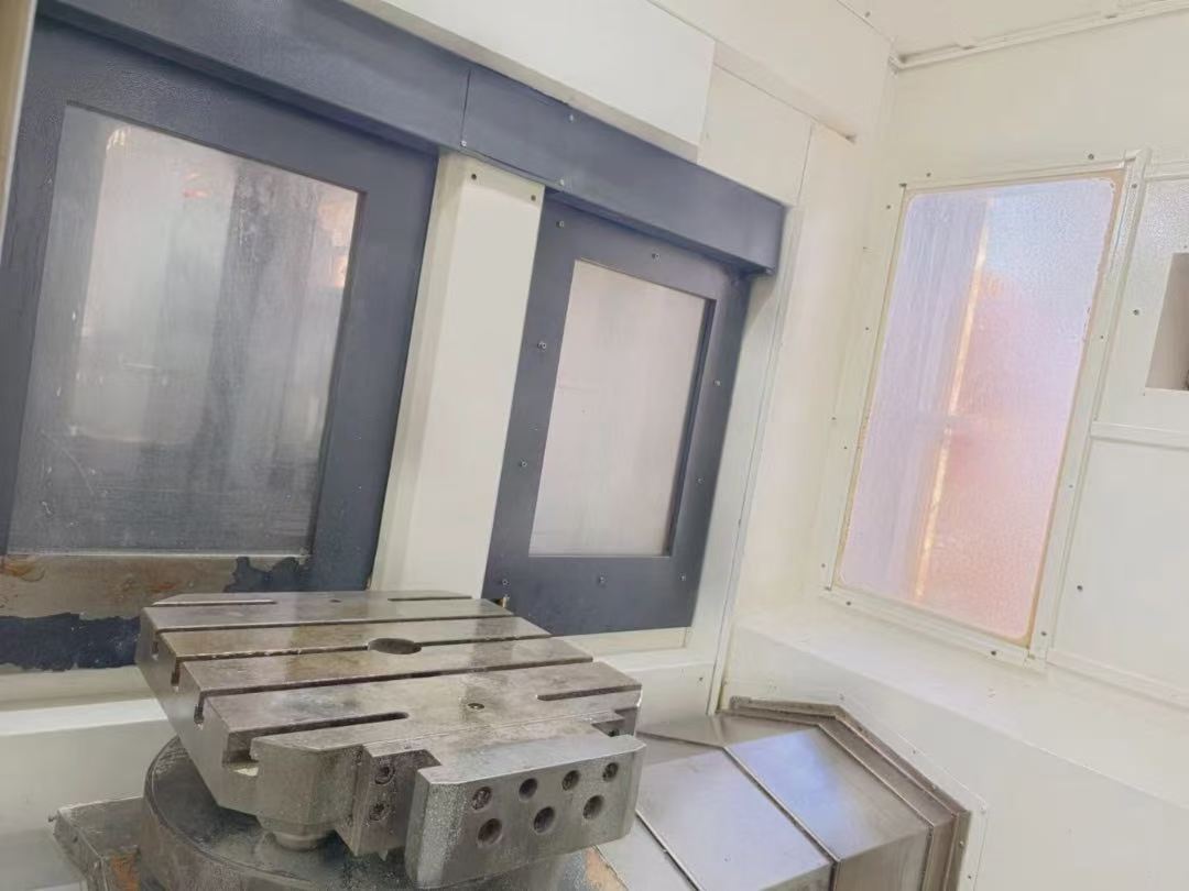 Used Jiangyuan 500 Dual-Station Horizontal Machining Center with FANUC MF photo 3