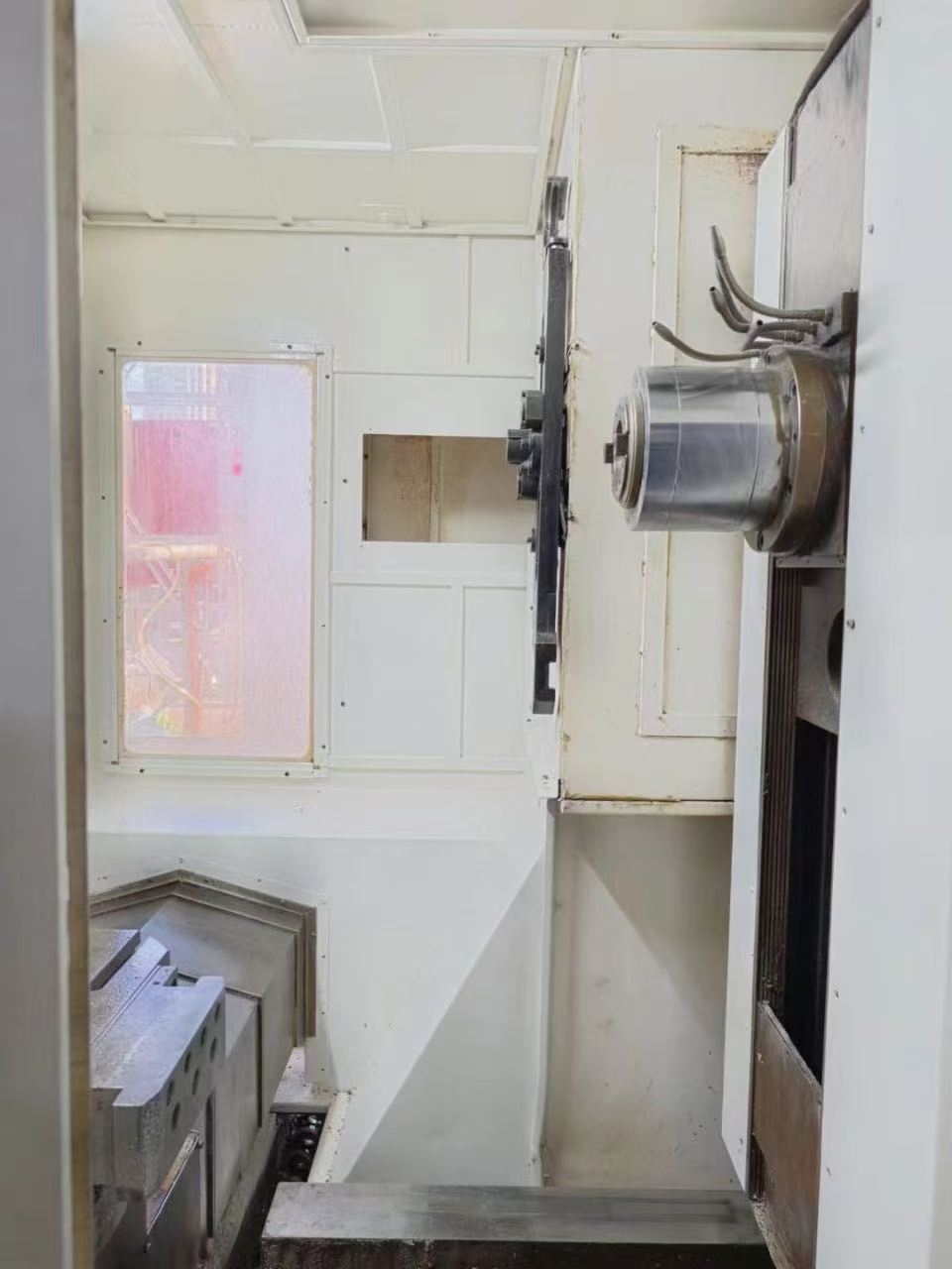 Used Jiangyuan 500 Dual-Station Horizontal Machining Center with FANUC MF photo 4