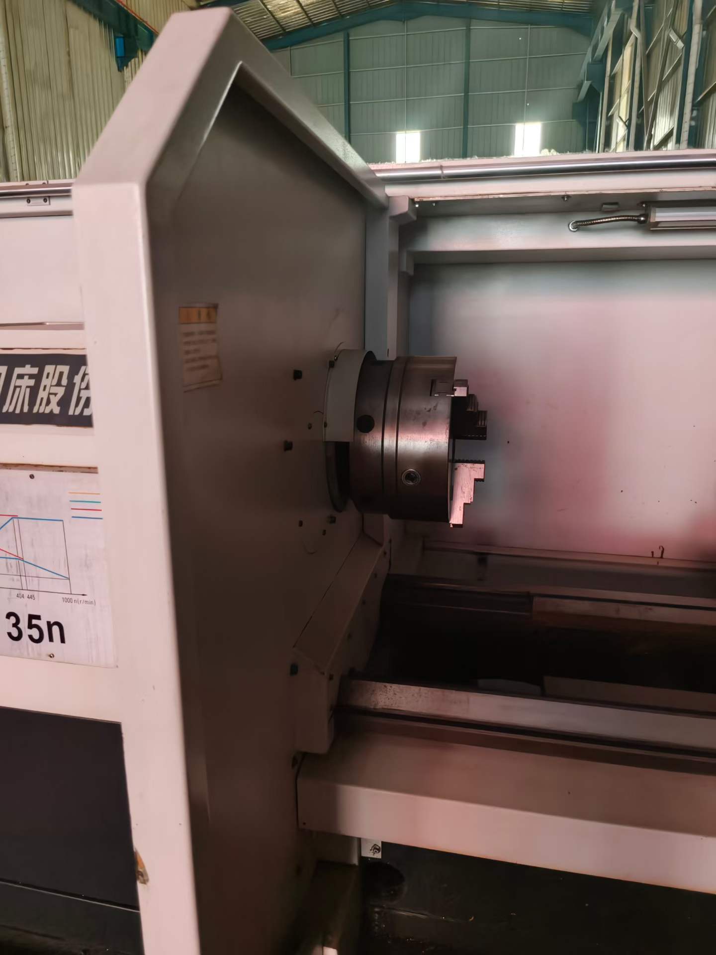 Shenyang 80135 CNC Lathe, GSK 988 T Control, Test Run Perfect photo 2