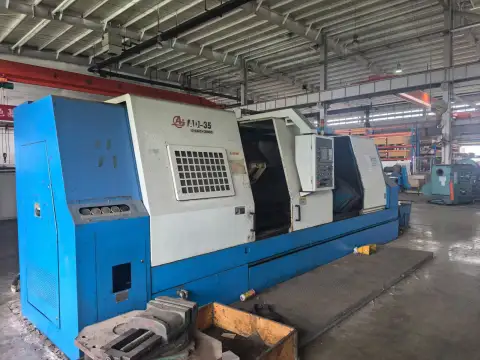 Mesin Bubut CNC Slant Bed Anyang Xinsheng 35/3 Bekas dengan Kontrol Fanuc