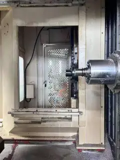 Used Chyi Fong HT-500 A Dual-Station Horizontal Machining Center with FANUC 18-MB photo 4