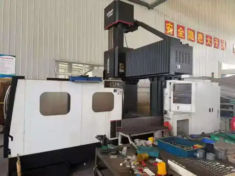 Used Taikan Gantry Machining Center, 2015, with FANUC Control, Gear Head, Spindle Oil Cooler, Tool Magazine
