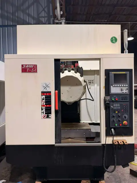مركز تصنيع رأسي JiRFINE T-5 A مستعمل مع وحدة تحكم FANUC MD