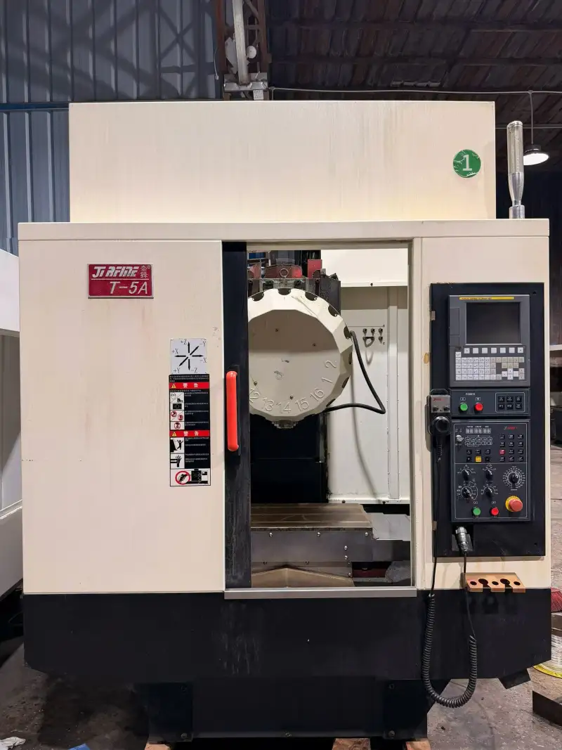 Used JiRFINE T-5 A Vertical Machining Center with FANUC MD Controller photo 1