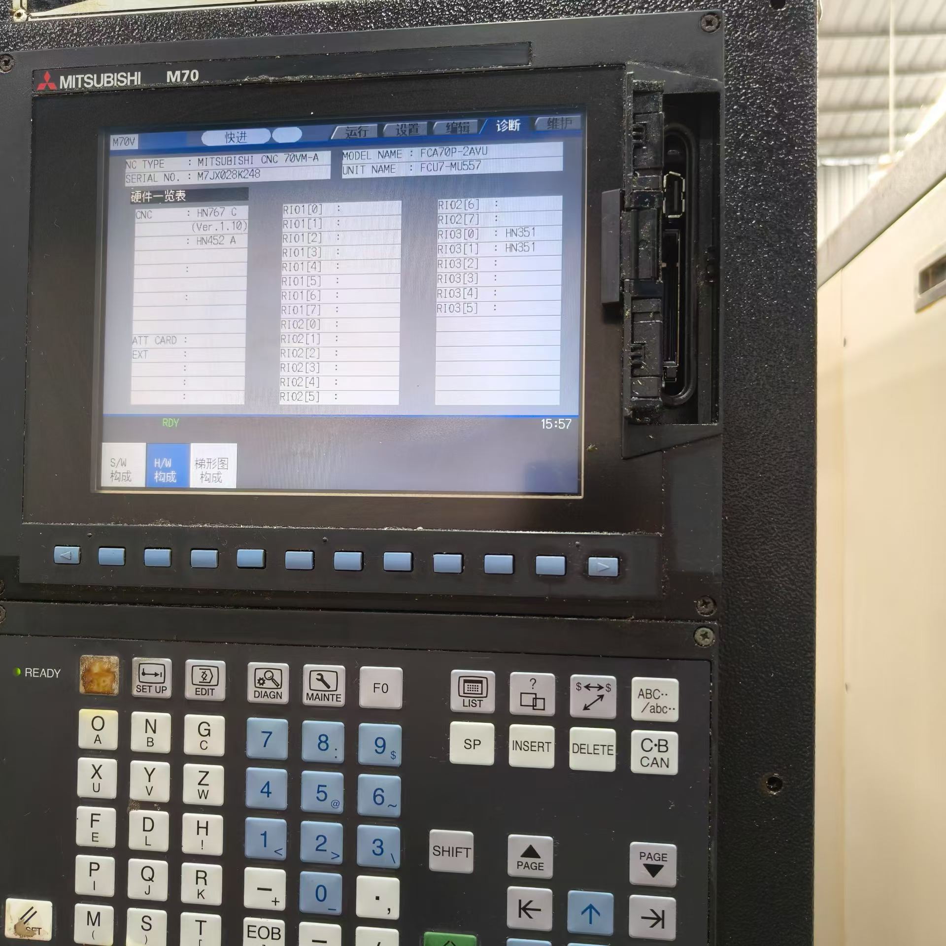 Used Leadwell T 500 Vertical Machining Center with Mitsubishi M 70 A photo 2