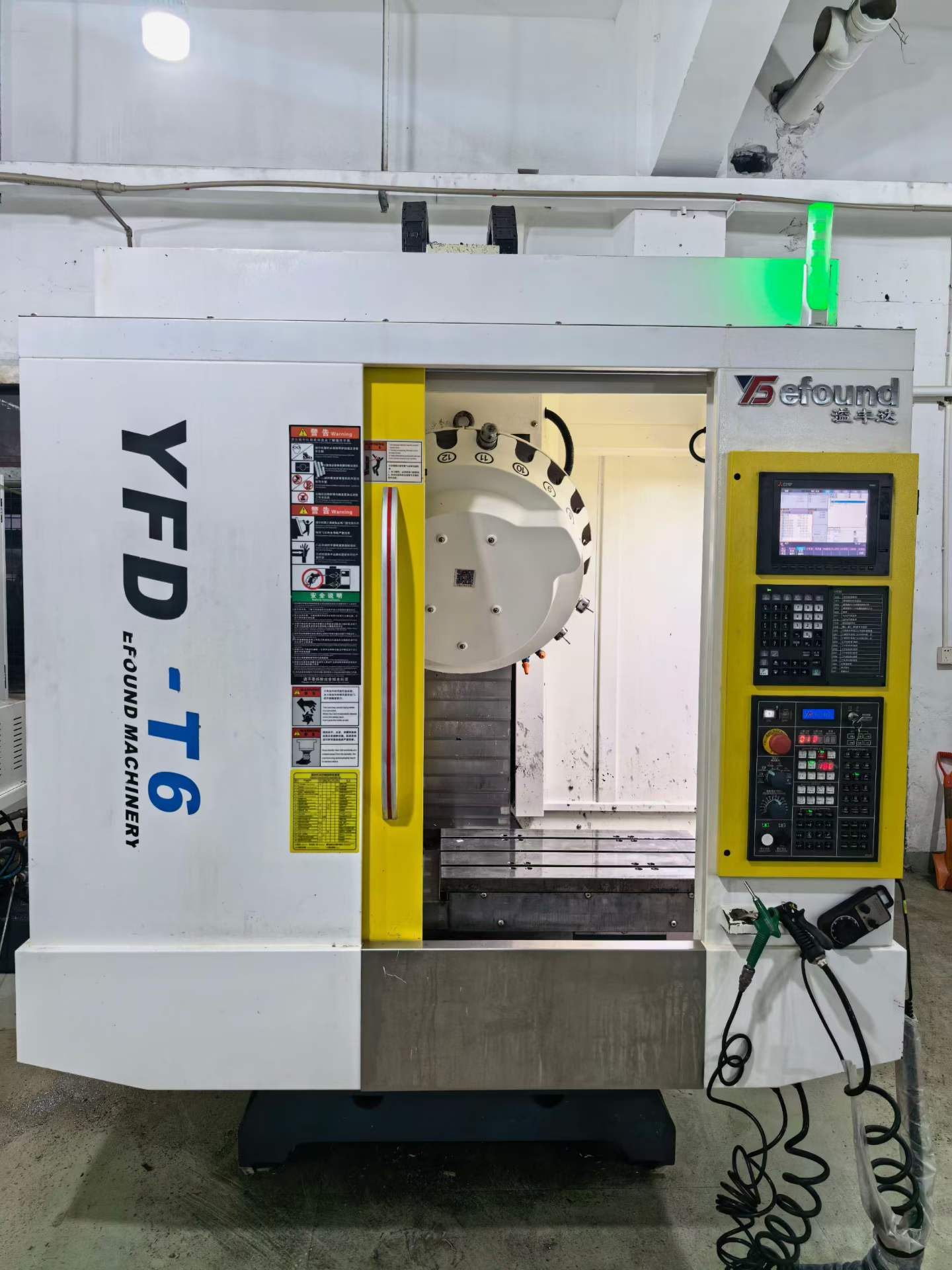 Used T 6 Drilling and Tapping Center with Mitsubishi M 80 VB Control photo 1