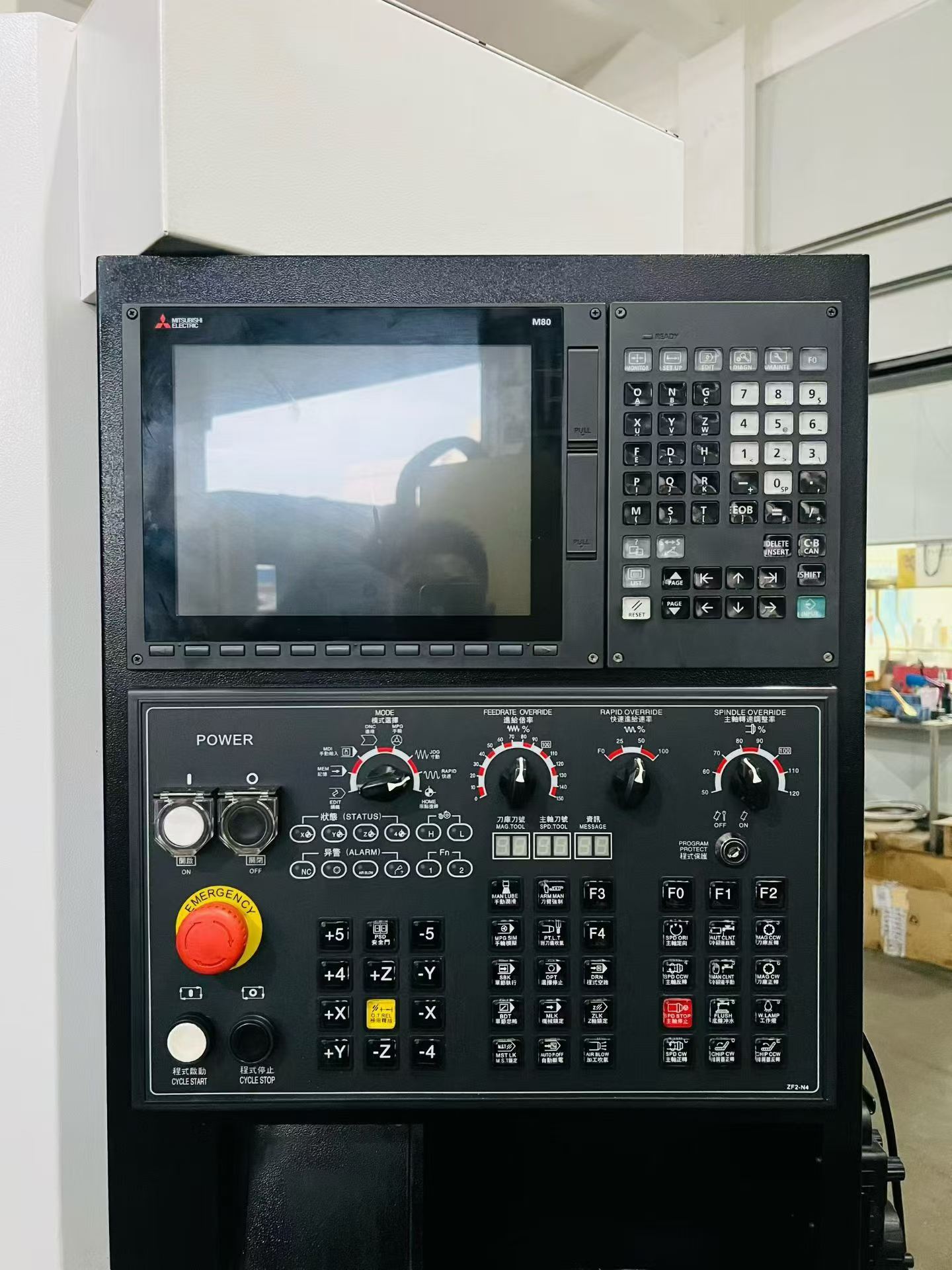 Used Taizheng 850 L Vertical Machining Center with Mitsubishi M 80 photo 3