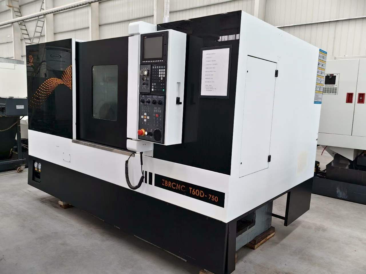 2022 Zhengborui T 60 D-750 CNC Lathe with Mitsubishi E 80 photo 1