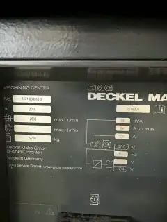 Used DMG MORI 65 H Horizontal Machining Center photo 9