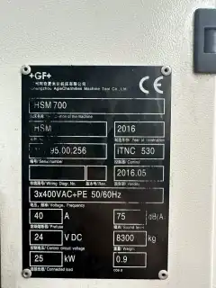 Used Mikron HSM 700 High-Speed Machining Center with Heidenhain Control photo 6