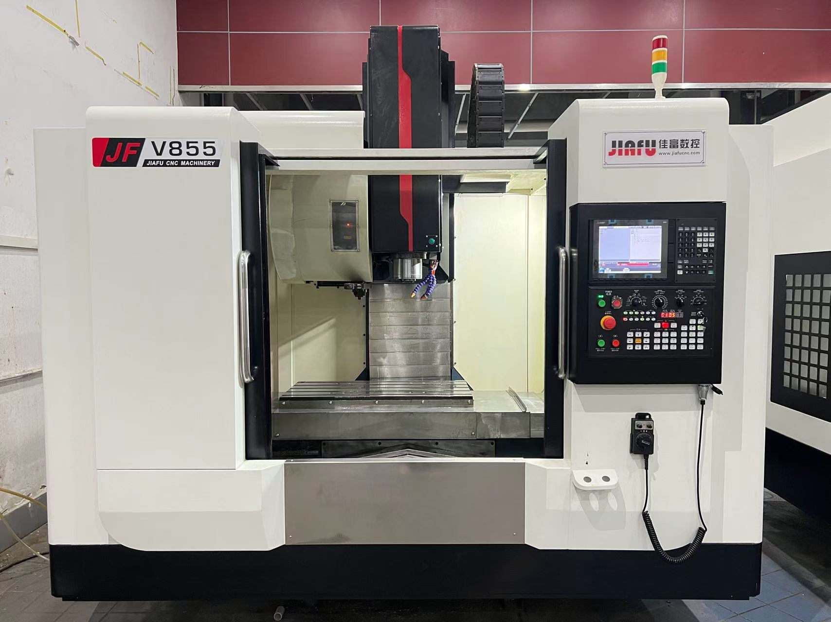 3 Units Jiafu V 855 Machining Center, Mitsubishi M 80, BT40 Spindle 12000 rpm photo 2