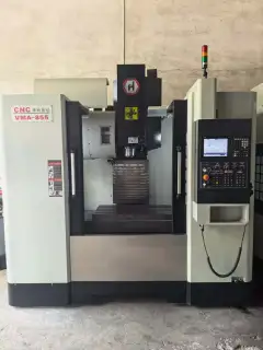 Used Huaqun V 855 Heavy-Duty Vertical Machining Center with Mitsubishi M 80 photo 2