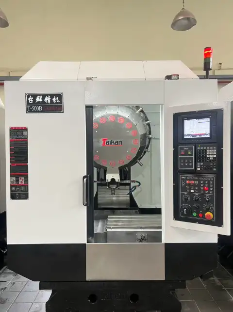 Used Taiqun T-500 B Drilling and Tapping Center with Mitsubishi M80 Control