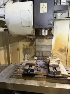 Used Vertical Machining Center with Mitsubishi M 70 Control, BT40 Spindle, 24-Tool Magazine photo 2