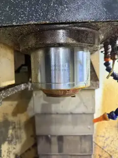 Used Vertical Machining Center with Mitsubishi M 70 Control, BT40 Spindle, 24-Tool Magazine photo 4