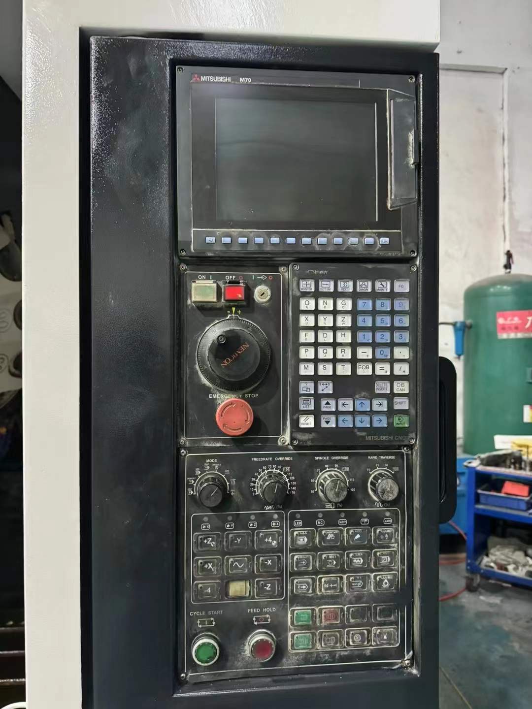 Used Taikan T 500 Vertical Machining Center with Mitsubishi M 70 photo 6