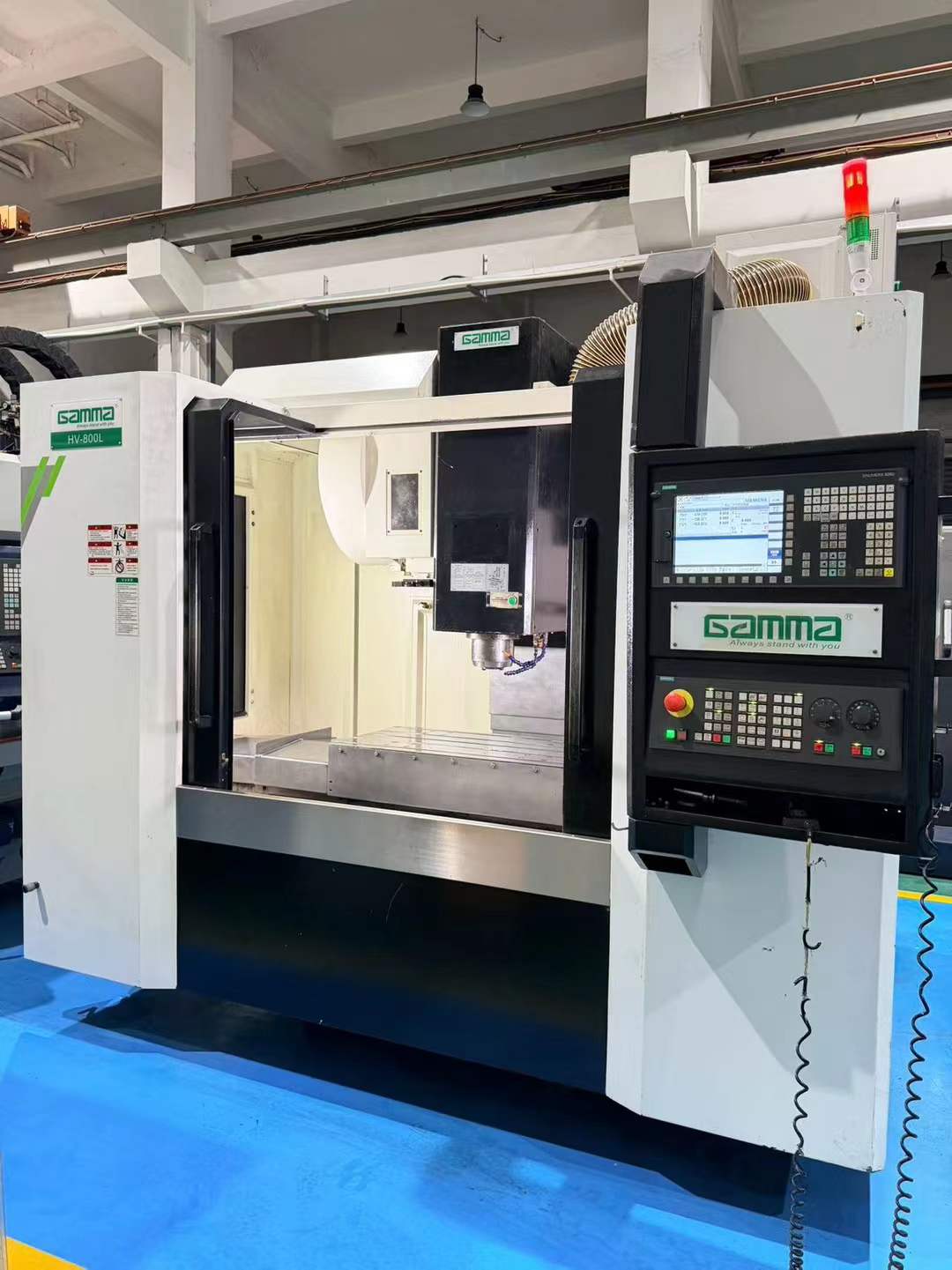 Used Gamma HV-800 L Vertical Machining Center with Siemens 828 D Control photo 2
