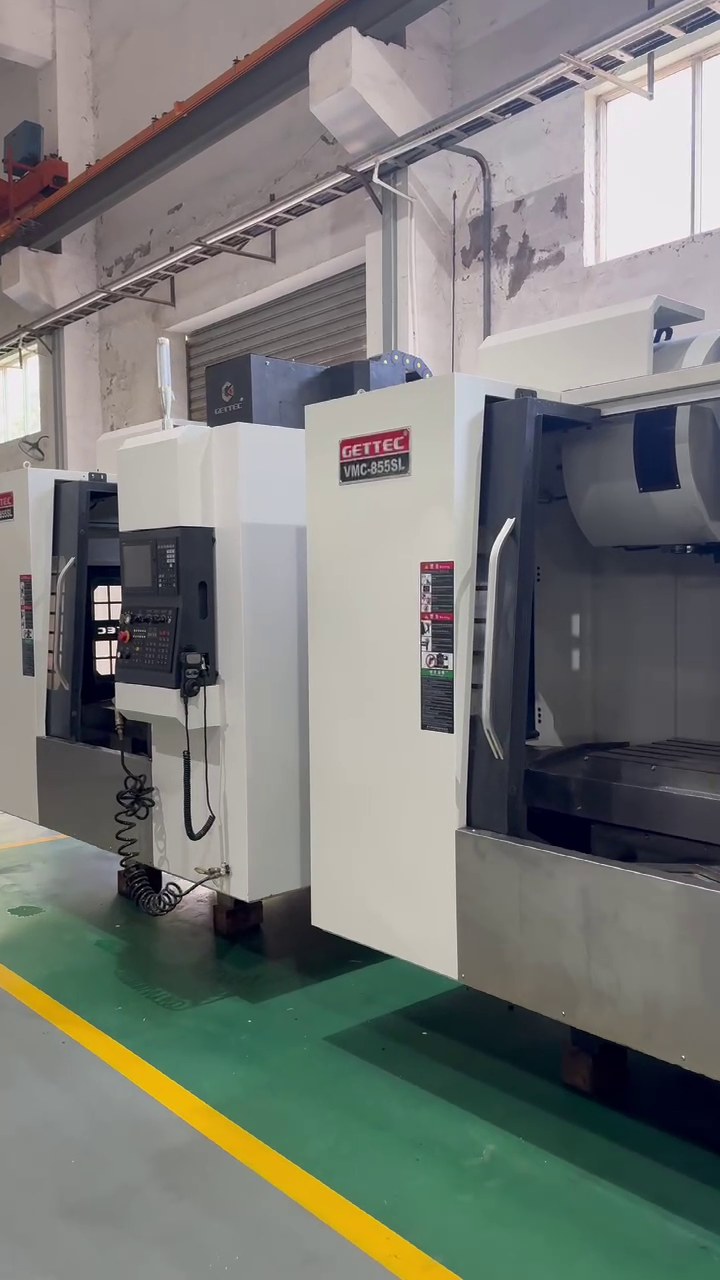 Used GETTEC VMC-855 SL Vertical Machining Center with Mitsubishi M 80 Control