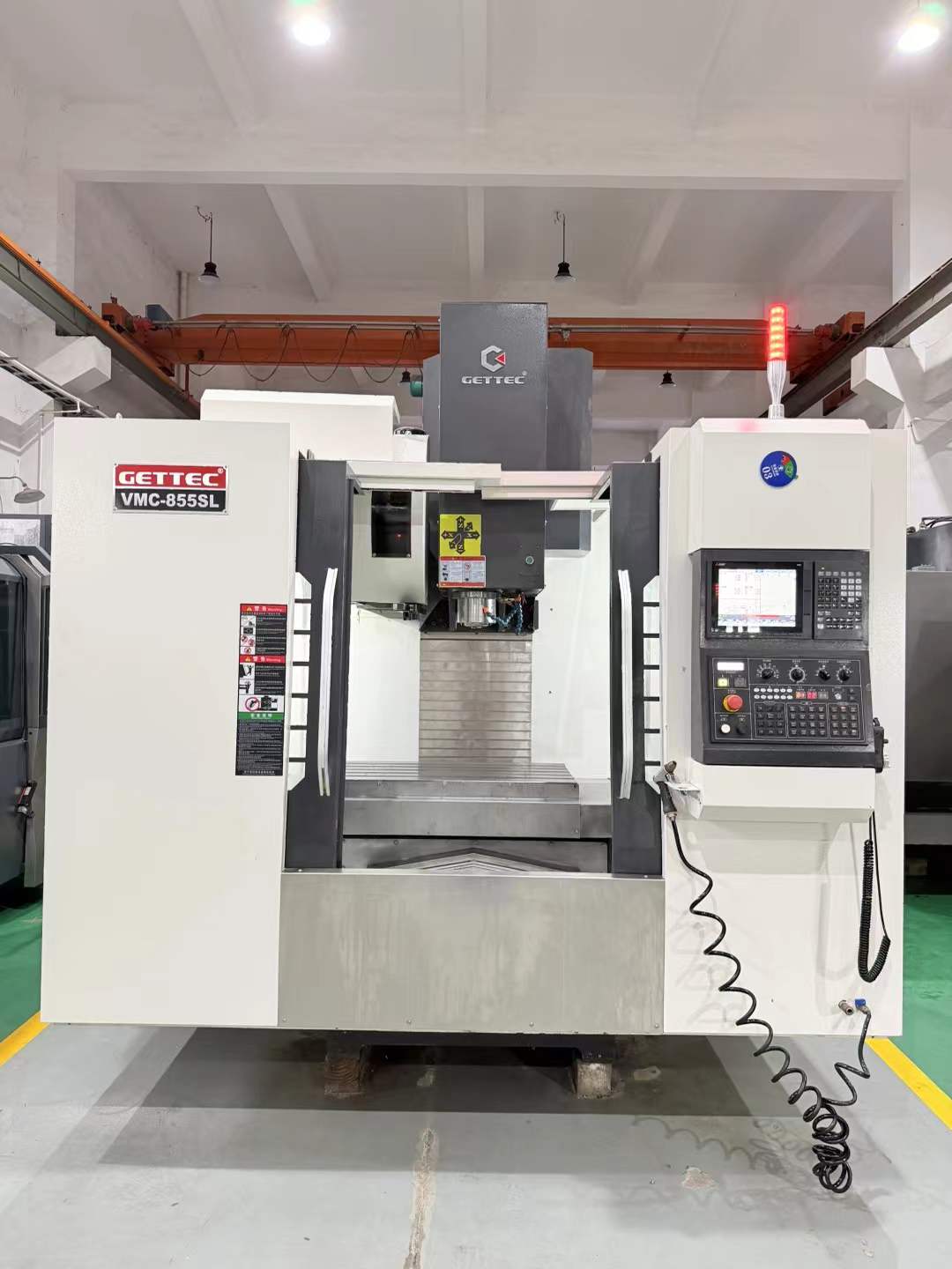Two Units Gidete 855 CNC Vertical Machining Center with Mitsubishi M 80 photo 1
