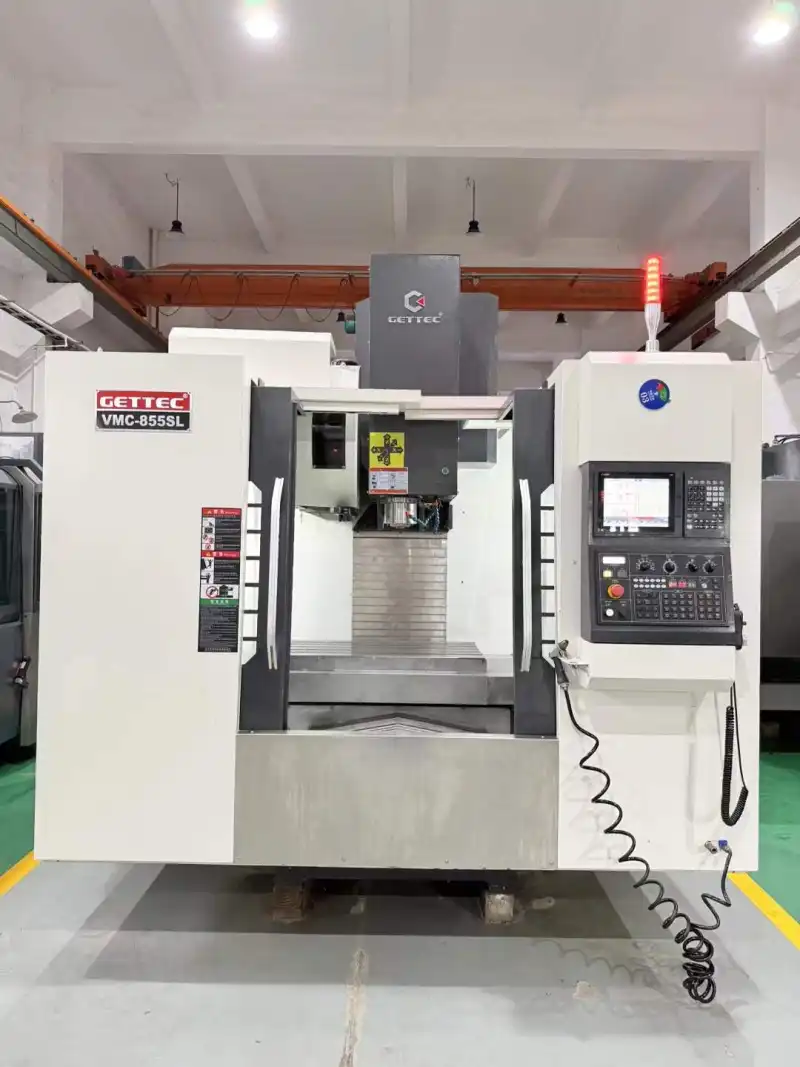Two Units Gidete 855 CNC Vertical Machining Center with Mitsubishi M 80 photo 1