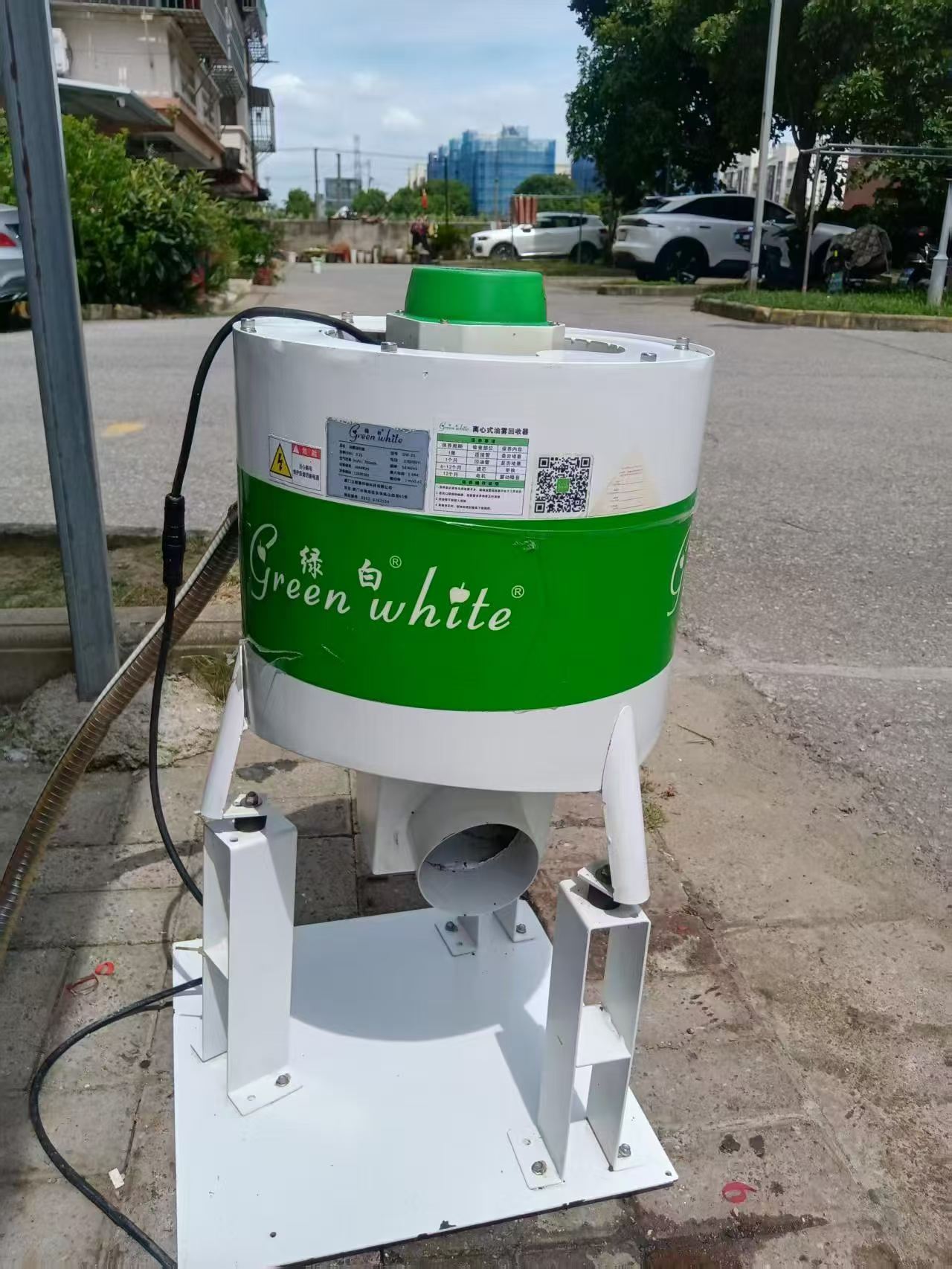 Separador de niebla de aceite centrífugo Green-White 2021, casi nuevo