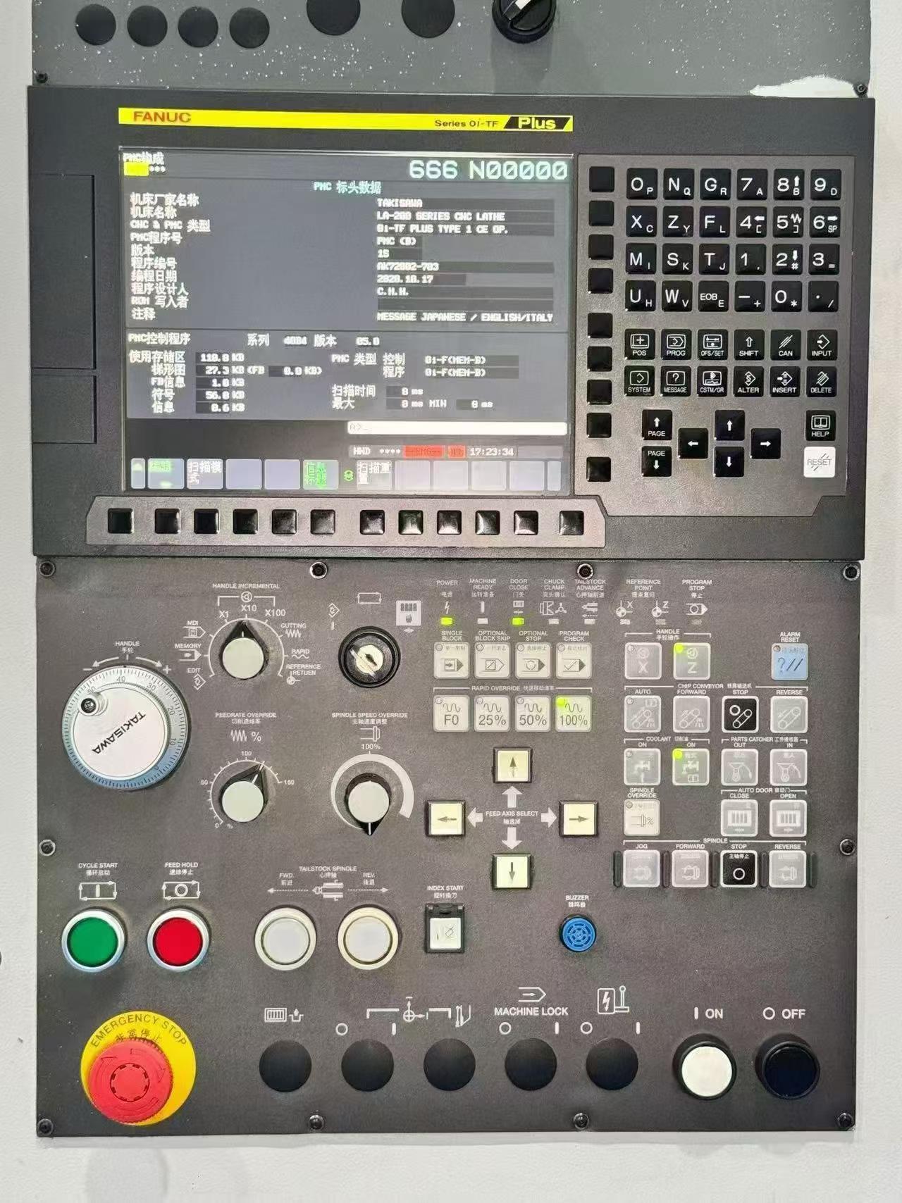 Takisawa LA-150 CNC Lathe for Sale photo 4