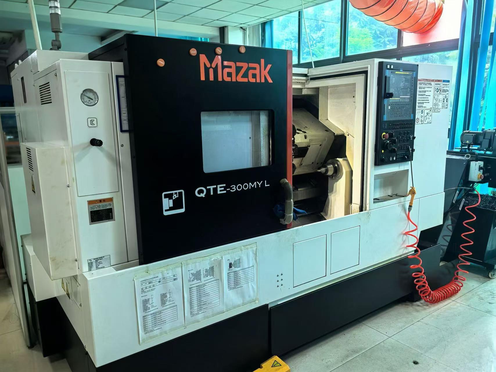 Used Mazak QTE-300 MYL Turn-Mill CNC Lathe