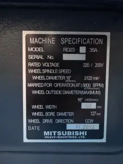 Used Mitsubishi RD 23 CNC Cylindrical Grinding Machine with FANUC 21 i photo 9
