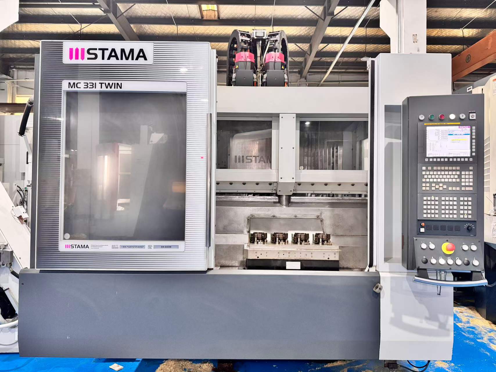 Used STAMA MC 331 Dual Spindle Machining Center for Sale photo 1