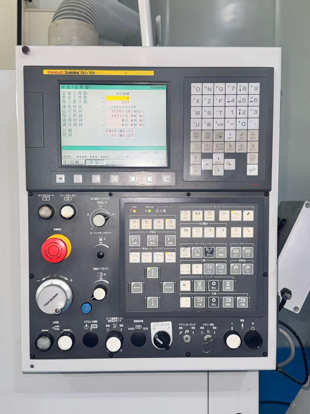 Used Takisawa TCN-2000-L 6 CNC Lathe photo 3
