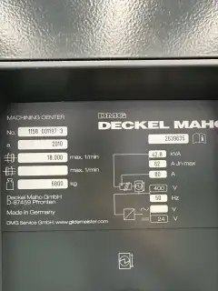 Used DMG MORI 60 monoBLOCK 5-Axis Machining Center with Heidenhain iTNC 530 photo 5