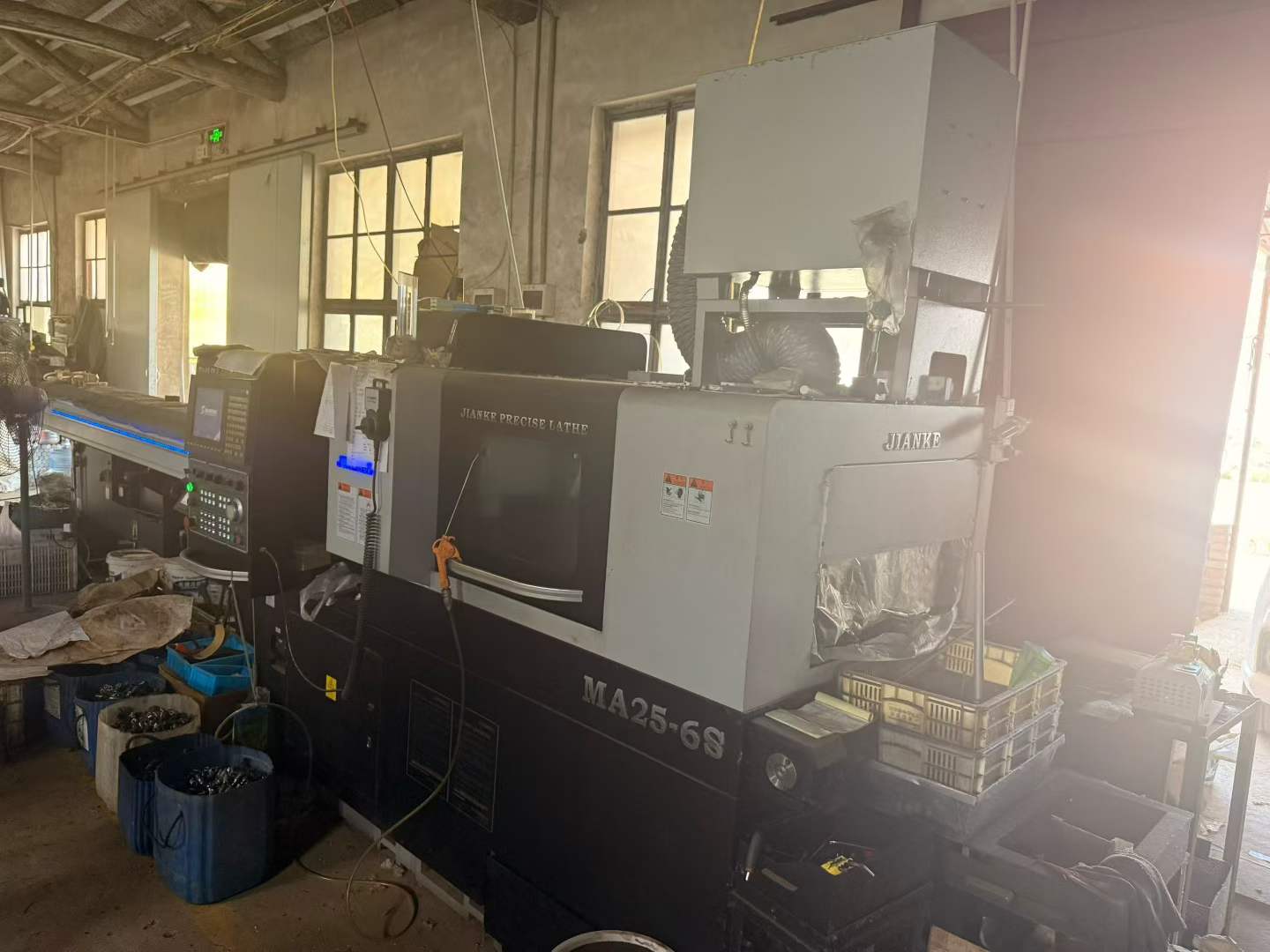 Used Jianke MA 25-6 s Swiss-Type CNC Lathe photo 2