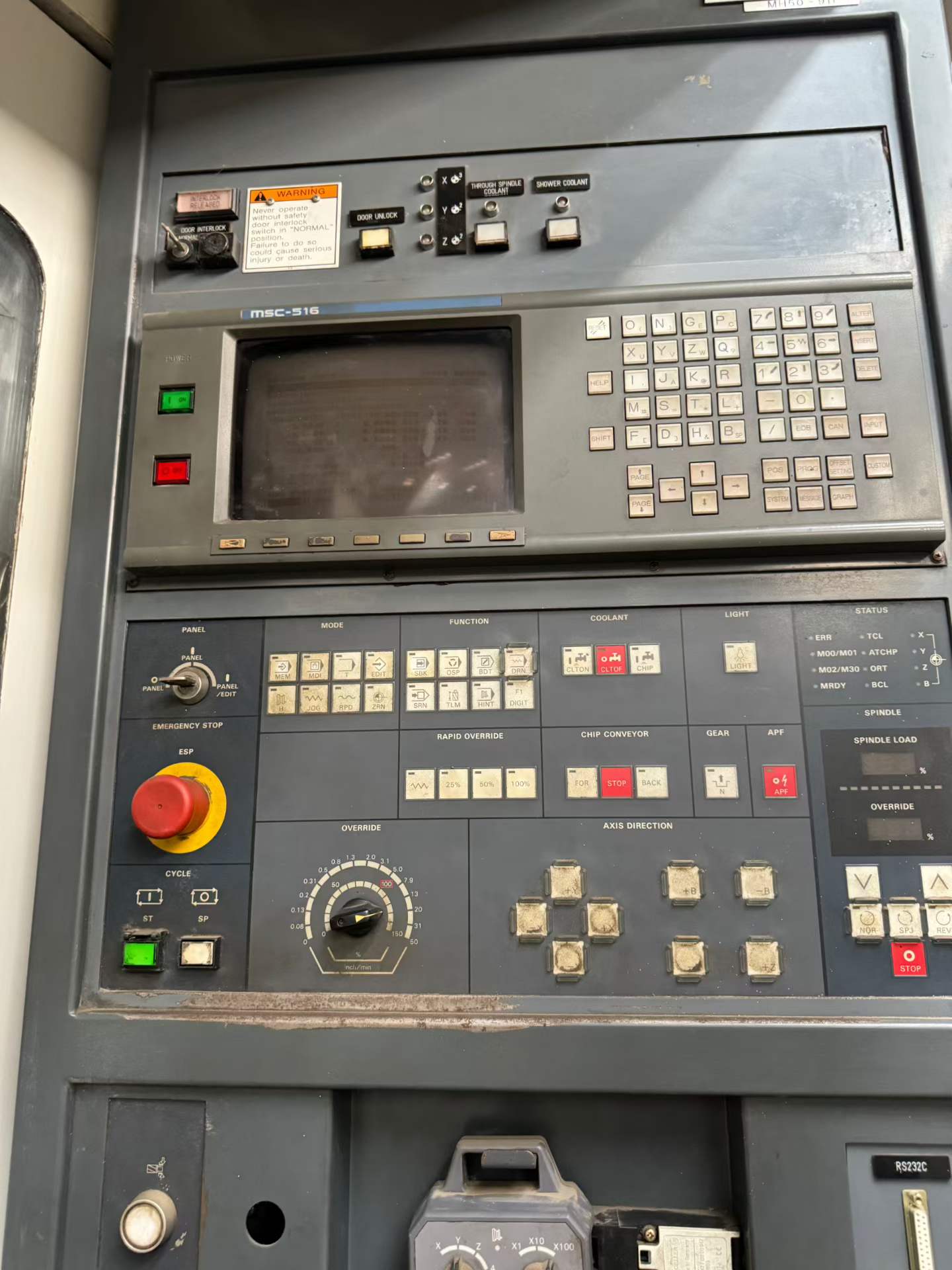 Used Mori Seiki 500 Horizontal Machining Center with Fanuc Control photo 2