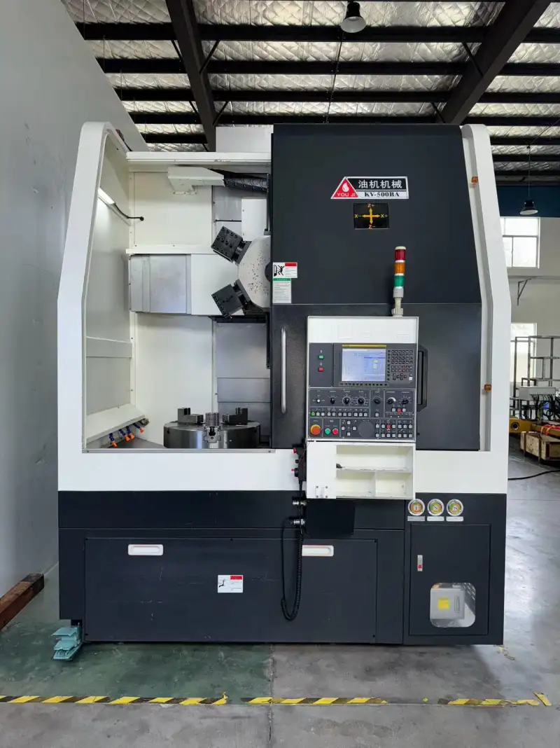 Used You Ji KV-500 BA CNC Vertical Lathe with Fanuc 0i-TF photo 1
