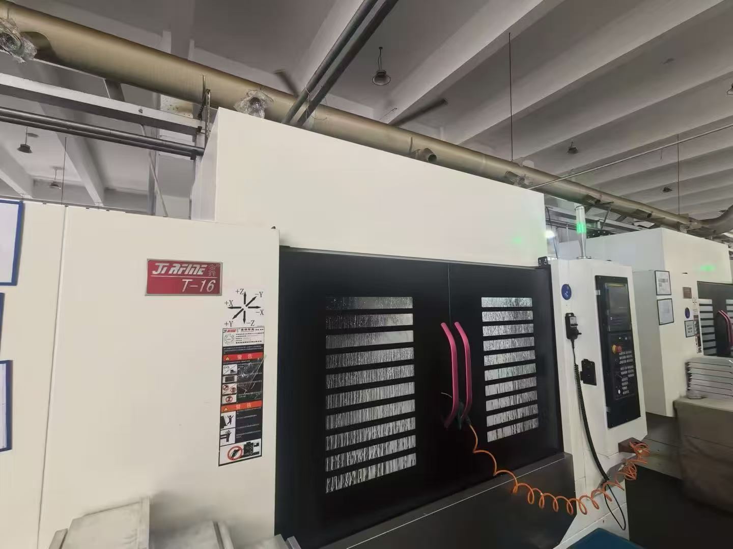 Used JiRFINE T 16 Drilling and Tapping Center, Z-Axis Raised 200 mm