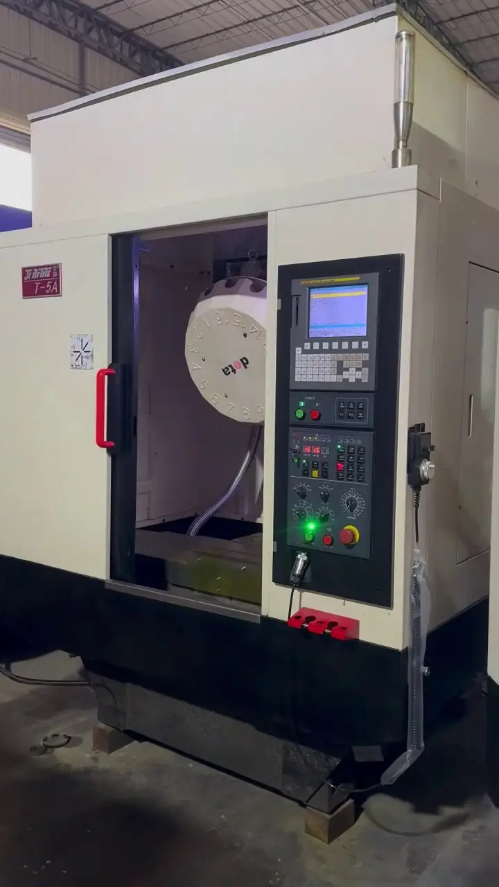 Qiaofeng T 5 Drilling and Tapping Center with FANUC MD, 16-Tool Magazine, In Stock video thumbnail