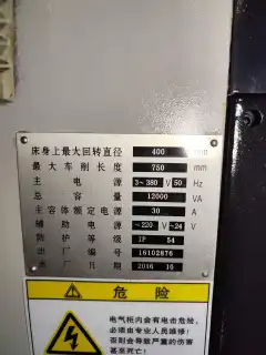 Used Baoji TK 40 CNC Lathe with GSK 980 TDb Control for Sale photo 9