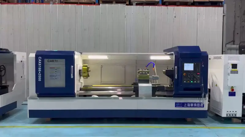 New Shanghai Gaowei CNC CAK 6186 x 2000 CNC Lathe with GSK 980 TDi PLUS video thumbnail