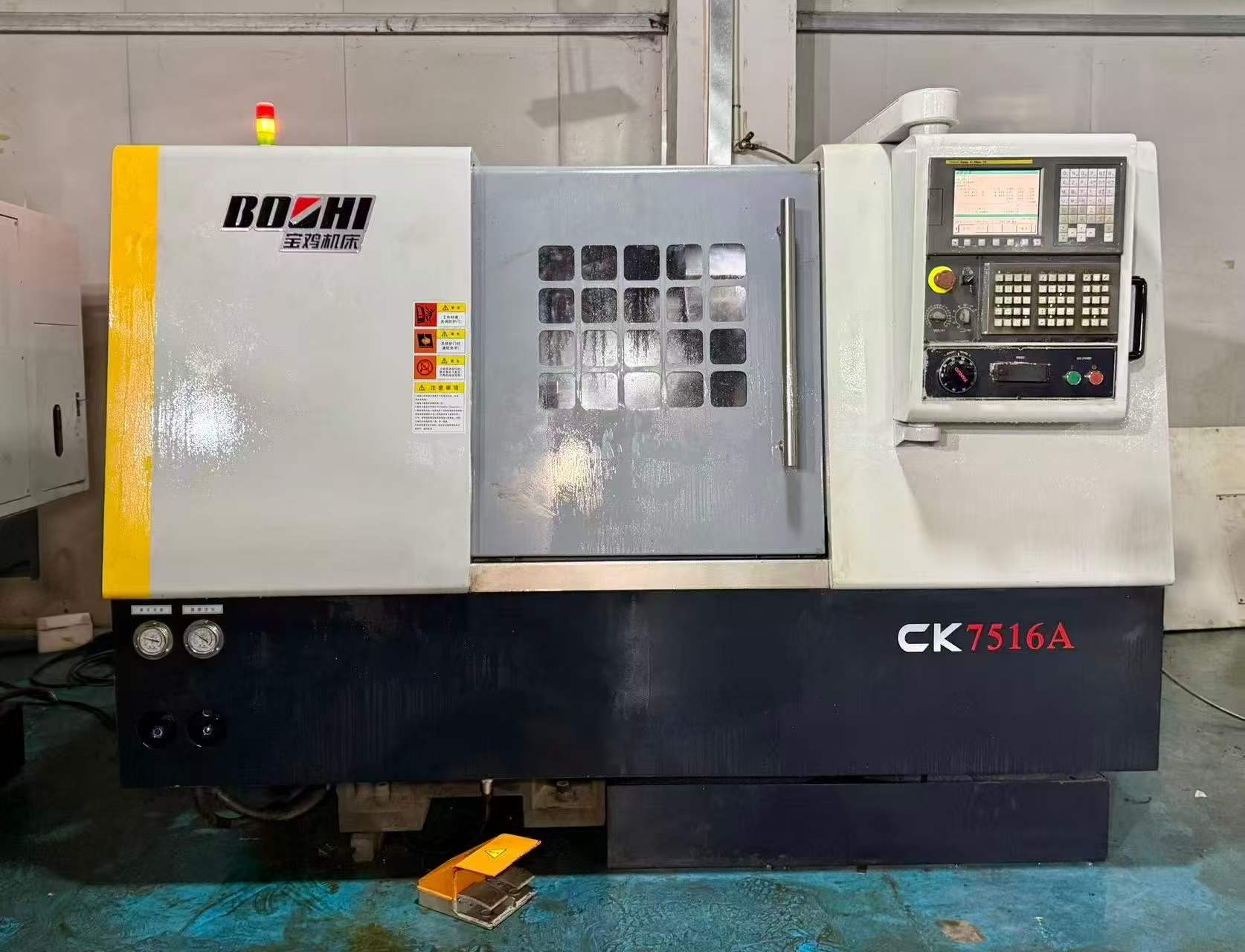 Used Baoji CK 7516 A Slant Bed Turret CNC Lathe with Fanuc photo 2