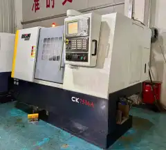 Used Baoji CK 7516 A Slant Bed Turret CNC Lathe with Fanuc photo 8