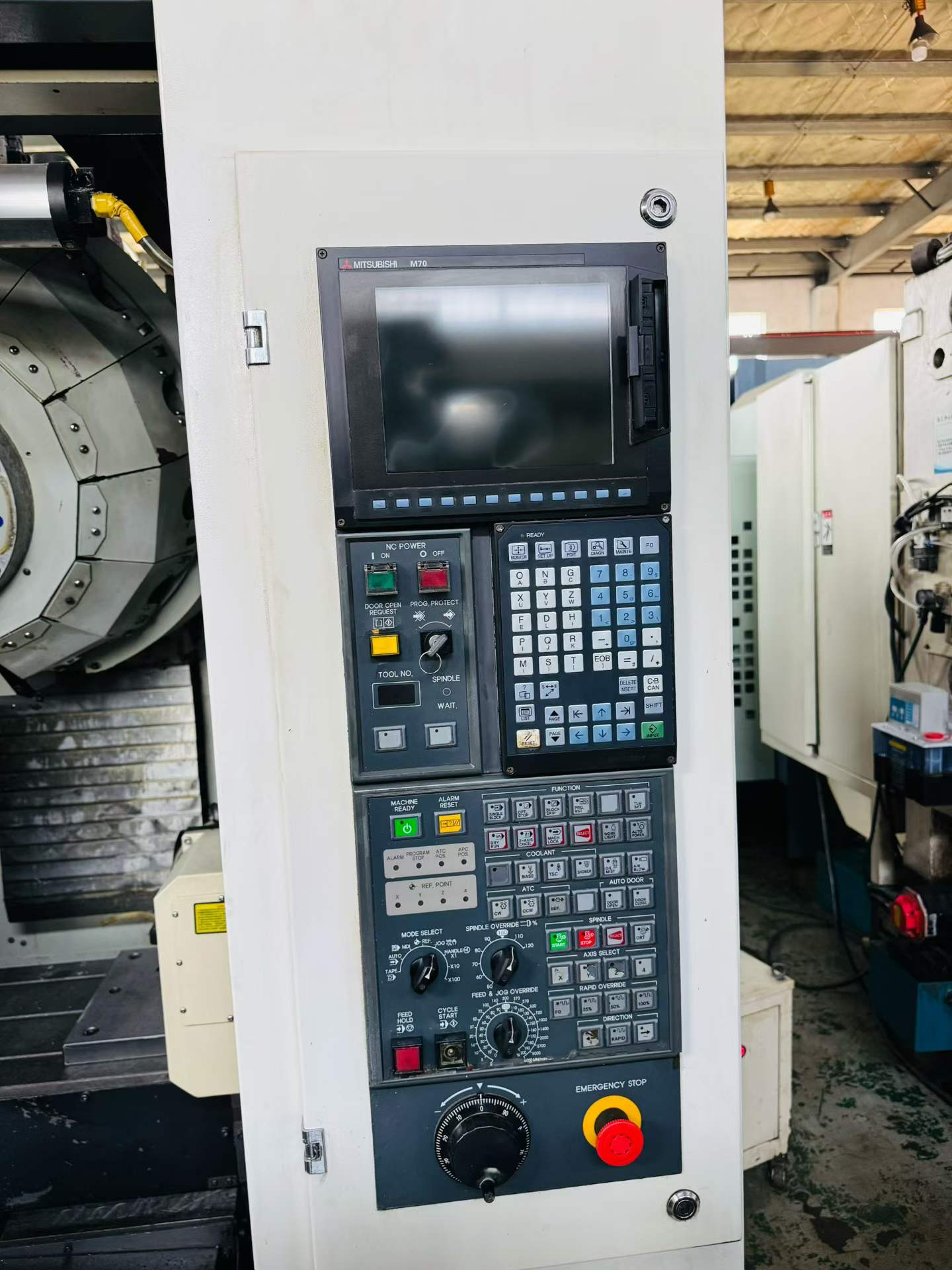 Used EUGINTEC UT-380 Drilling and Tapping Center with Mitsubishi M 70 and 4 th Axis photo 2