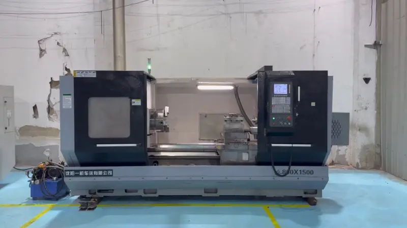 Used Shenyang CAK 80135 6180 x 1500 CNC Lathe with 15-inch Hydraulic Chuck video thumbnail