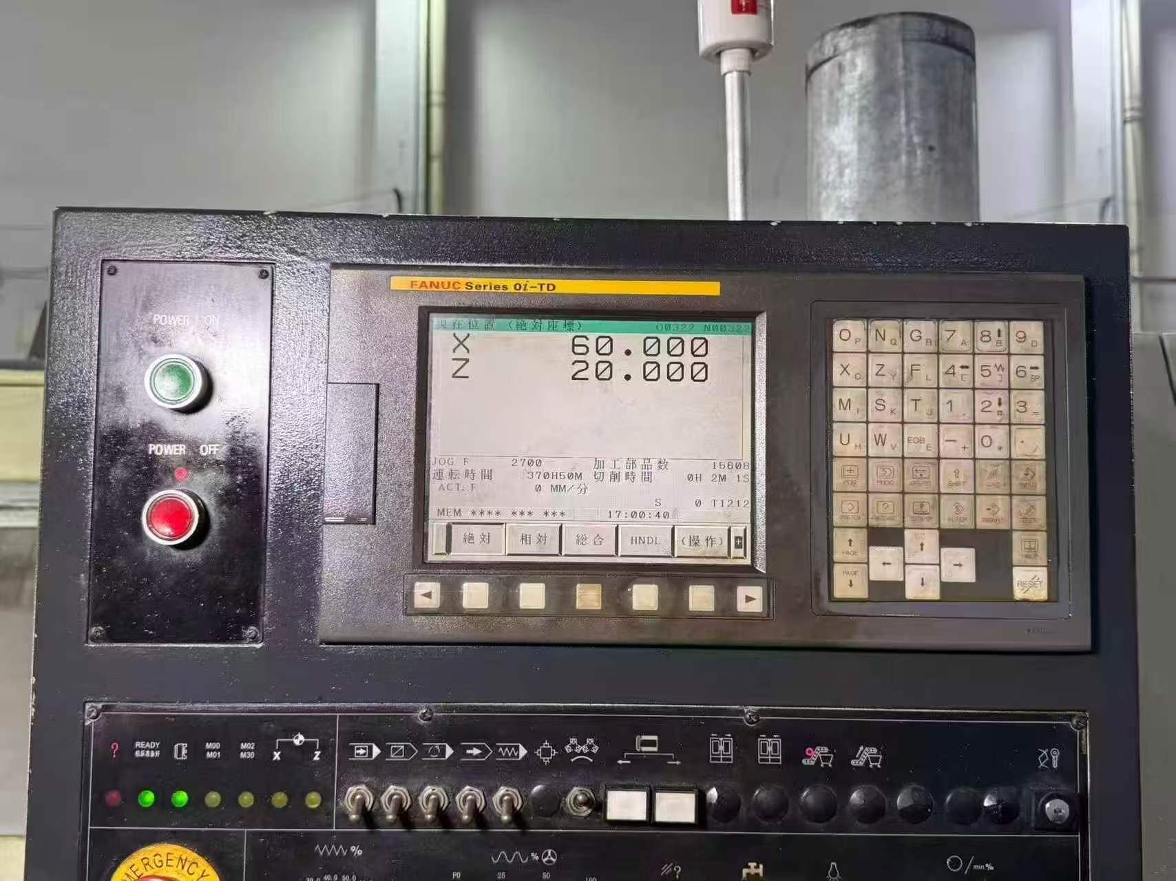 Used Taiwan Dali DL-20/600 Heavy-Duty Slant-Bed CNC Lathe with FANUC 0i-TD photo 3